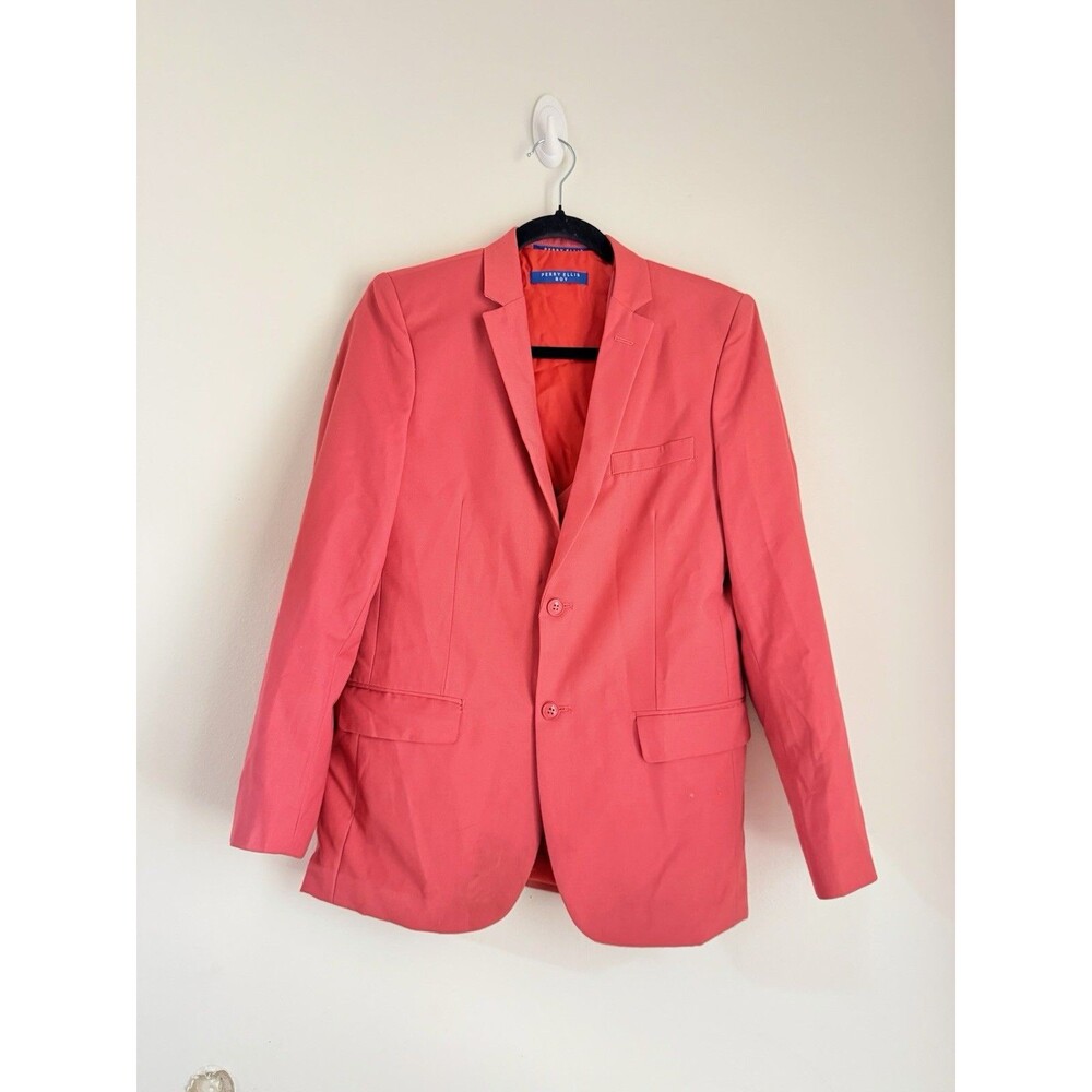 CLASSY Designer Perry Ellis Boy Pink 4-Piece Suit Set, Size 16